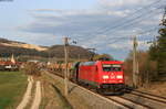 185 219-3 mit dem GAG 60507 (Friesenheim(Baden)-Villingen(Schwarzw)) bei Geisingen 1.4.21