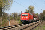 DB 185 285-4  auf der Hamm-Osterfelder Strecke Fahrtrichtung West in Datteln am 23.04.2021