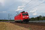 Am späten Nachmittag des 03.06.2020 fuhr 185 131-0 als T 67025 (Mannheim Rbf - Offenburg Gbf) zwischen Neulußheim und Waghäusel über die KBS 700 (Rheinbahn) in Richtung