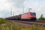 Mit einem Kesselwagenzug rollte 185 181 am 12.09.21 durch Radis Richtung Wittenberg.