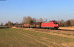 185 115-3 mit dem GAG 49057 (Bremerhaven Speckenbüttel - Buchs) bei Riegel 4.3.22