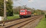 Solo war am 2.5.2022 die DB 185222-7 von Osnabrück in Richtung Rheine unterwegs.