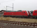 Immer wieder Gast in Wismar sind die Loks der Baureihe 185 der DBAG. Am 23.02.2023 war es die 185 073-4 D-DB.