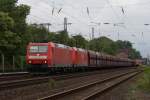185 155-9 + 185 275-5 mit einem Güterzug bei der Durchfahrt durch Neuss-Allerheiligen am 29.05.10