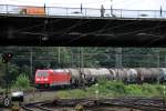 185 363-9 leistet hier Schubhilfe am Fu�e der Rampe am Gemmenicher Weg bis zum Scheitelpunkt kurz vor dem Gemmenicher Tunnel.