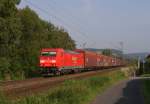 185 277-1 mit einem Güterzug in Bonn-Limperich am 22.08.2011