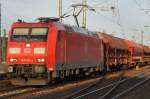 DB BR 185 011-4 mit Güterzug bei der Durchfahrt in Braunschweig