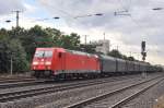 185 340 mit einem Coilzug in Richtung Köln-Ehrenfeld.Das Bild entstand in Köln-West am 10.7.2012.