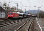 185 387-8 mit einem gemischten Güterzug am 09.03.2012 in Kreiensen