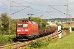 185 018-9 wurde am 07.08.2012 zwischen Bietigheim-Bissingen und Sachsenheim aufgenommen.