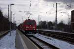 185 264-9 & 185 377-9 (kalt) DB Schenker Rail Deutschland AG mit dem GM 60224 von Ziltendorf EKO nach Hansaport, bei der Durchfahrt in Priort.