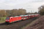 Am 17.April 2013 war 185 144 mit GA60090 Sindelfingen->Bremerhaven bei Elze auf dem Weg Richtung Norden.
