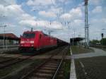 Am 05.05.2013 kam 185 291 mit einem SKW Zug aus Piesteritz durch Stendal und weiter nach Wittenberge.