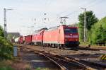 185 001 + 232 5xx mit gemischten Güterzug am 15.06.2013 in Bamberg.