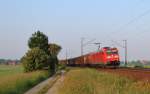 Am 12.Juni 2013 war DBSR 185 185 mit EZ 51820 Mannheim Rbf -> Seelze Rbf bei Burgstemmen auf dem Weg Richtung Norden.