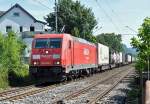 185 263-1 mit Güterzug durch Bonn-Beuel - 21.08.2013