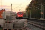 185 287-0 DB Schenker Rail in Michelau am 30.10.2013.