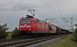Ebenfalls am 14.09.2013, die 185 133-6, die auch eine gemischten Güterzug bei Hügelheim in Richtung Müllheim (Baden) bespannt.