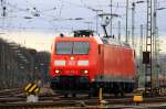 185 176-5 DB rangiert in Aachen-West am Nachmittag vom 22.2.2014.