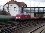 DB Schenker Rail 185 276-3 mit gemischten Güterzug im Mainz Bischofsheim 