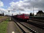 DB Schenker Rail 185 304-3 mit Kohlezug am 20.02.14 in Mainz Bischofsheim Rbf 