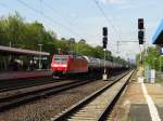 DB Schenker Rail 185 126-0 am 24.04.14 in Neu-Isenburg Bhf mit Kesselwagen 