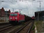 Am 19.05.2014 kam 185 367 mit einem Facns Zug aus Richtung Magdeburg nach Stendal und fuhr weiter in Richtung Salzwedel.