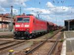 Am 15.06.2014 kam 185 168 mit einem Tads Zug aus Richtung Magdeburg nach Stendal und fuhr weiter in Richtung Salzwedel.