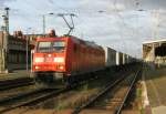 Am 20.06.2014 kam 185 190-6 von der DB aus Richtung Magdeburg nach Stendal und fuhr weiter in Richtung Wittenberge.