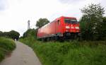 185 345-6 DB kommt von einer Schubhilfe aus Richtung Gemmenicher Tunnel zurück nach Aachen-West.