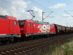 DB Schenker Rail 185 399-3 am 23.07.14 bei Walluf