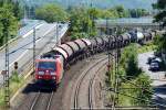 185 191-4 Güterzug durch Bad Honnef - 31.07.2014