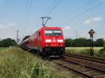 DB Schenker Rail 185 226-8 mit gemischten Güterzug am 06.06.15 bei Mainz Bischofsheim 