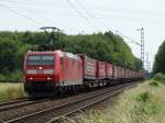 DB Schenker Rail 185 130-2 mit dem Winner Spedition KLV am 06.06.15 bei Mainz Bischofsheim