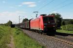 Am 08.08.2014 fuhr 185 181-5 mit einem Redbull-Zug (Bremerhaven Kaiserhafen - Bludenz) bei Kollmarsreute gen Schweiz.