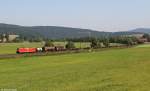 185 008 mit Güterzug am 21.08.2015 bei Haunetal-Neukirchen.