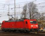 185 212-8 DB rangiert in Aachen-West.