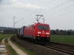 DB Cargo 185 300-1 am 11.03.16 bei Niederwalluf 