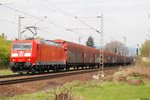 185 171 mit Güterzug bei Mainz-Kastel - 17.04.2012