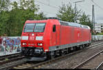 185 045-2 DB als Tfzf durchfährt den Bahnhof Ludwigsburg auf Gleis 5 Richtung Kornwestheim.