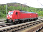 Auf ihren nächsten Einsatz wartete die 185 290,am 28.Mai 2020,in Probstzella.