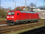 185 064 hatte man,am 12.Februar 2022,in Eberswalde abgestellt.