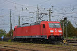 DB Lok 185 394-4 durchfährt solo den badischen Bahnhof. Die Aufnahme stammt vom 10.09.2021.