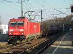 185 263-1 bei Ausfahrt aus dem Gbf Dresden-Friedrichstadt am Hp Dresden-Cotta (28.03.2012)