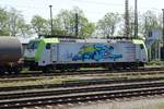 185 578-2 der Captrain/ITL mit einem Kesselwagenzug abgestellt in Frankfurt/Oder am 17.05.2017