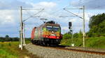 Am 21.08.2017 kam die 185 602-0 von der HSL Logistik GmbH, ( BRLL ) aus Richtung Wittenberge und fuhr weiter in Richtung Stendal .