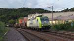 ITL 185 550-7 (Captrain) passiert hier mit dem  Bouser -Stahlzug Mettlach in Richtung Bous(Saar).