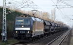 MRCE Dispo  185 564-2 [NVR-Number: 91 80 6185 564-2 D-DISPO] möglicherweise für Raildox oder direkt DB Cargo mit Schüttgutwagen mit Schwenkdach (Düngemittel) für die Fa.YARA