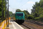 185 611-1 von der Rurtalbahn kommt als Lokzug aus Aachen-Hbf nach Krefeld-Hbf und kommt aus Richtung Aachen-Hbf,Aachen-Schanz,Aachen-West,Laurensberg,Richterich und fährt durch Kohlscheid in