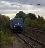 185 510-5 von Railtraxx kommt als Umleiter aus Richtung Aachen-West mit einem gemischten Güterzug aus Antwerpen-Waaslandhaven(B) nach Linz-Voestalpine(A) und fährt durch Kohlscheid und